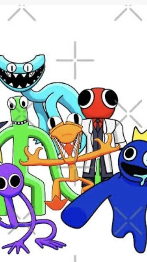 ai character: raimbow driends background