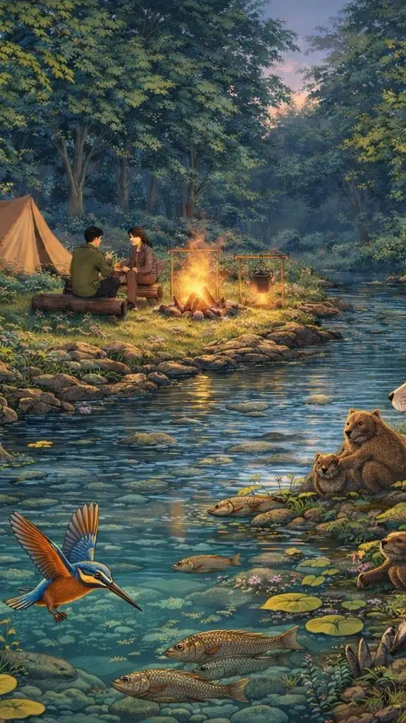 ai character: tempo natural background