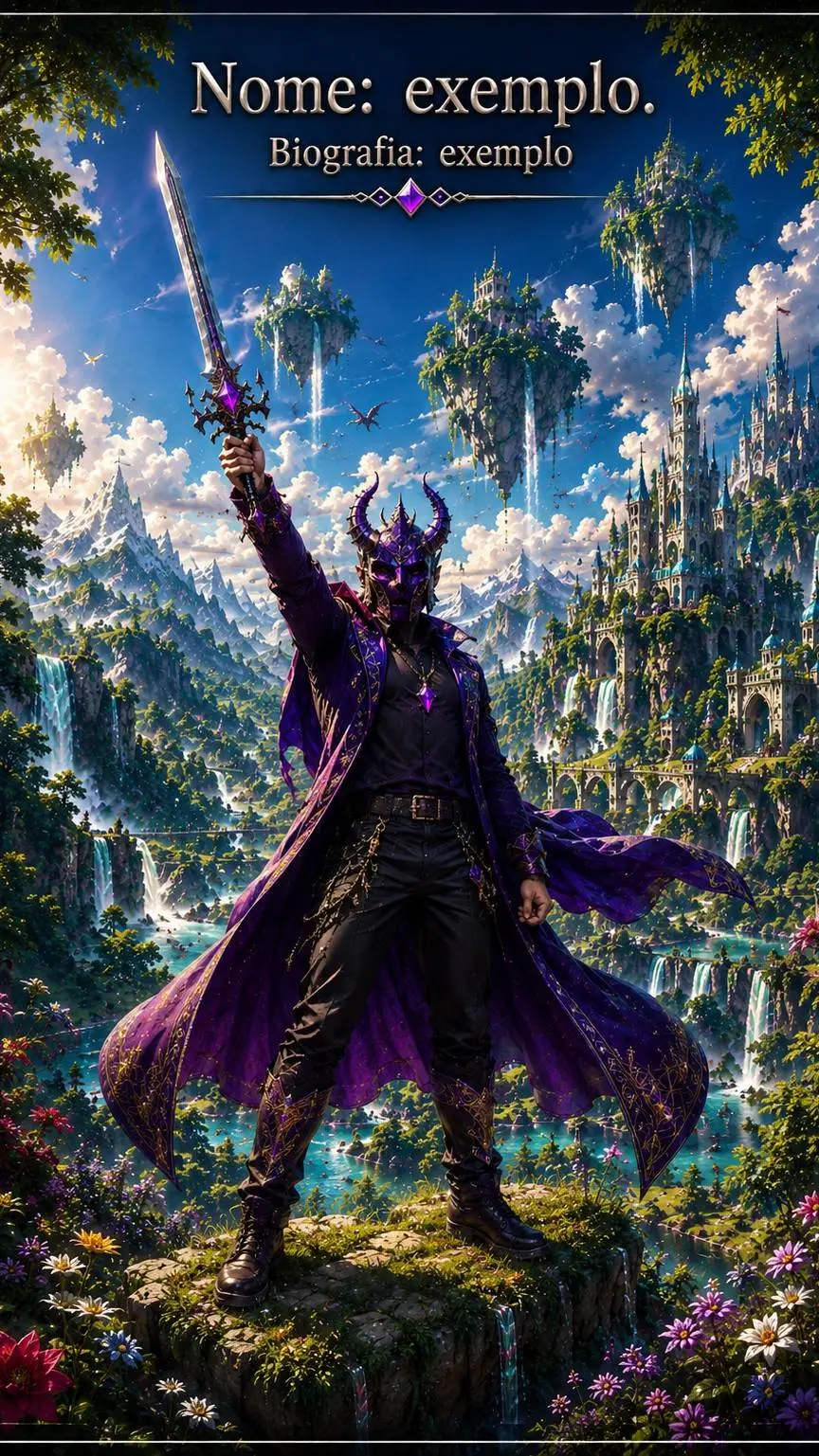 ai character: THE MASK background