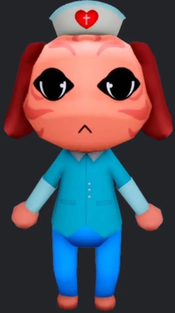 ai character: bad mood nurse background