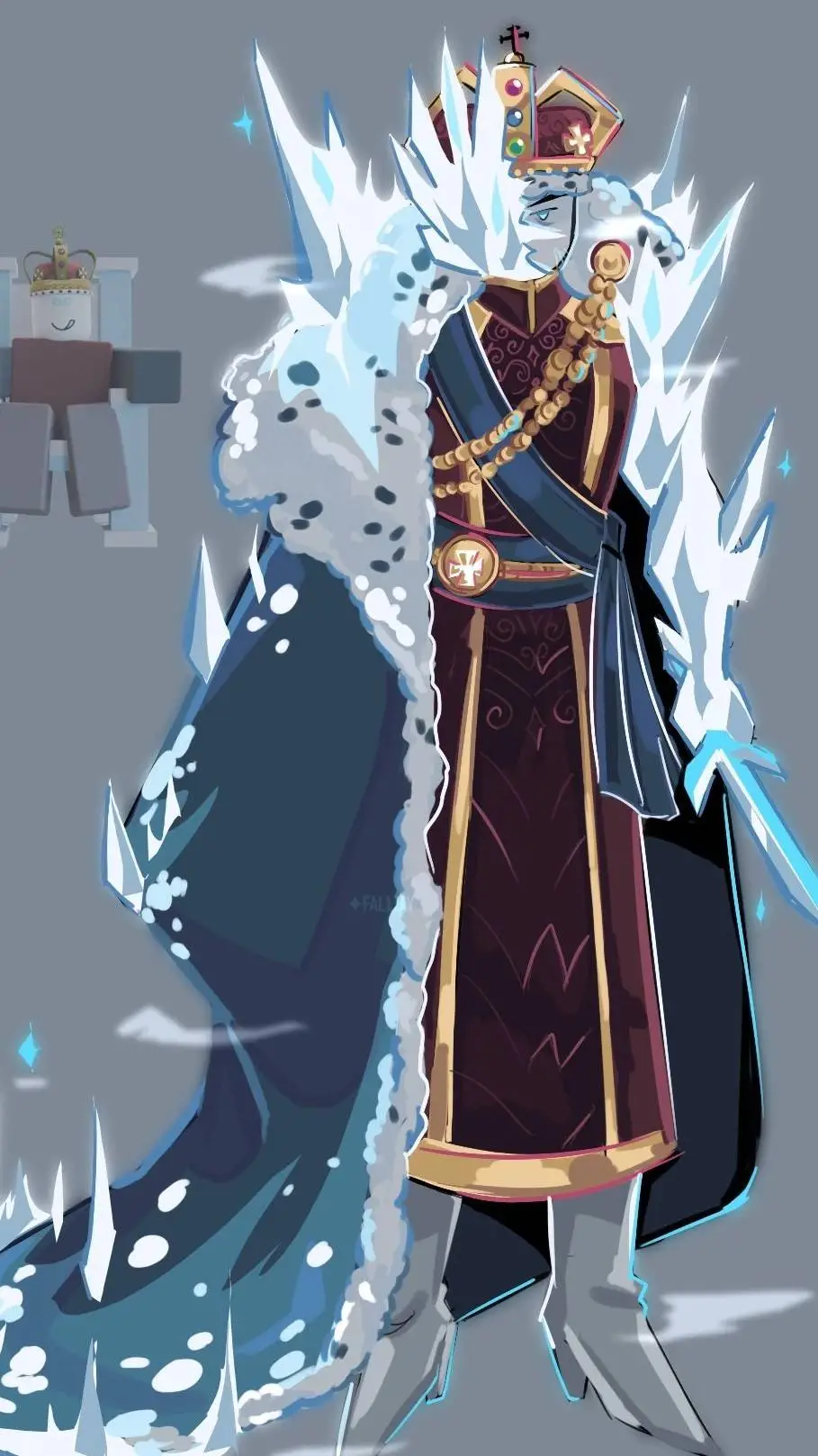 ai character: blackrock king background