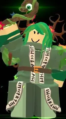 ai character: forest mage background
