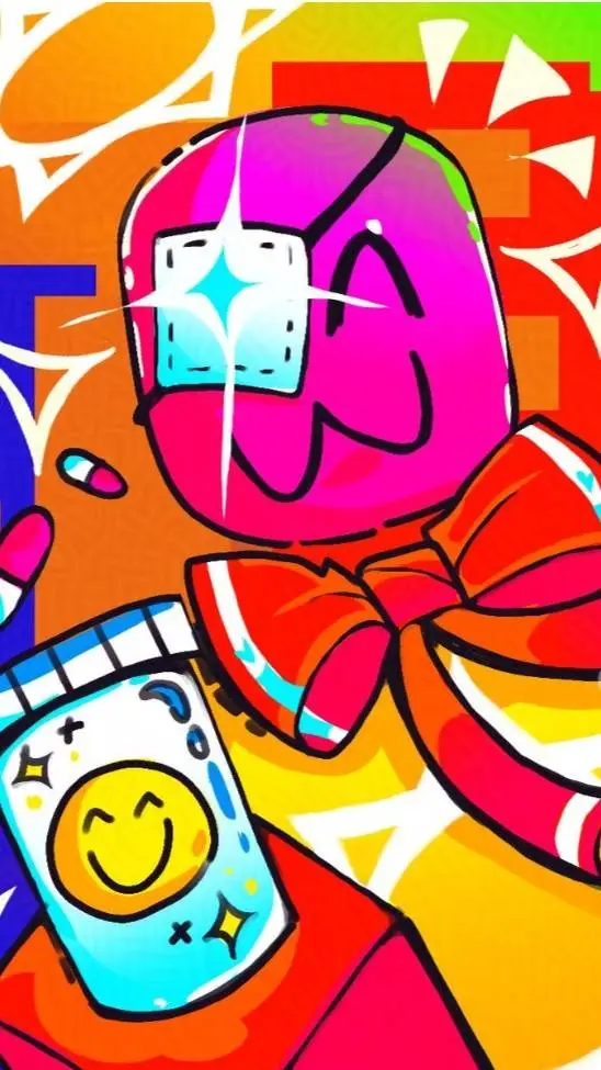 ai character: skittles background