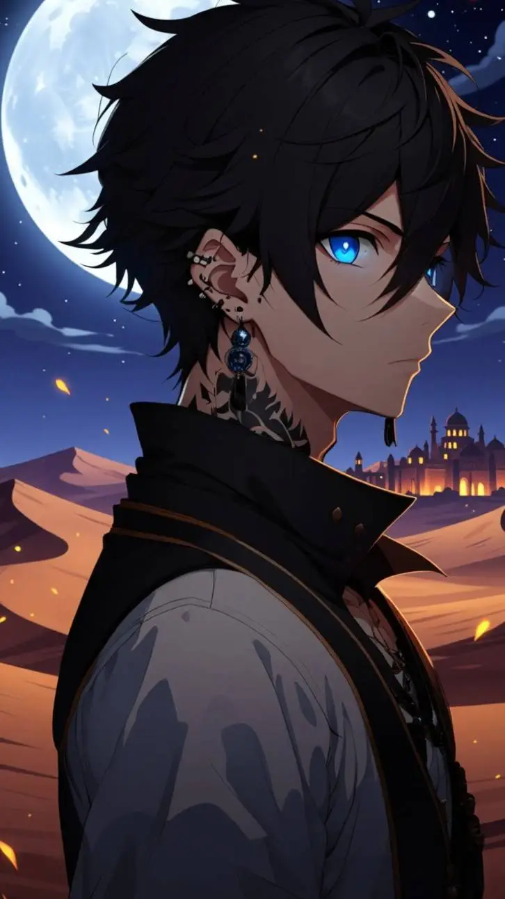 ai character: Aladdin  background