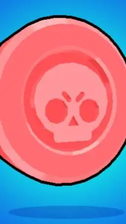 ai character: red circle guy background
