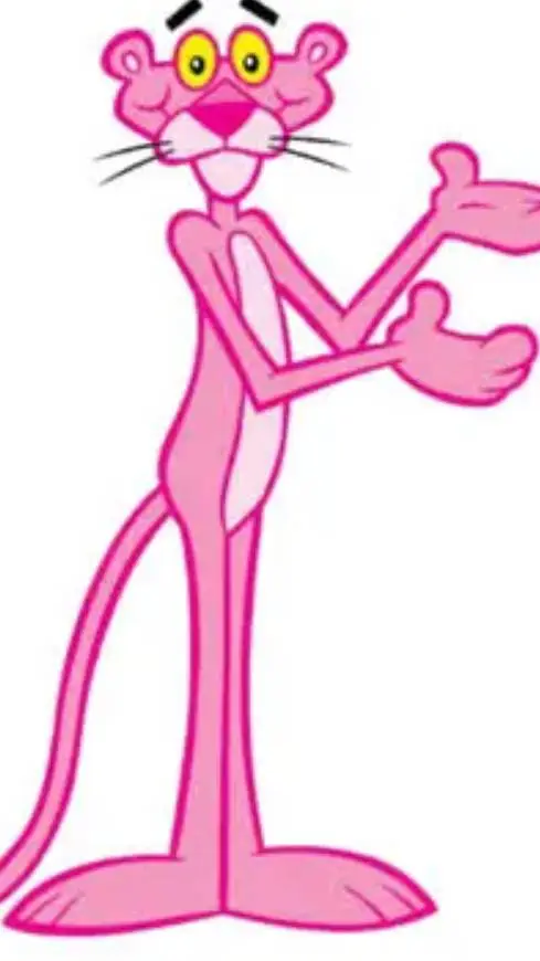 ai character: pink panther background