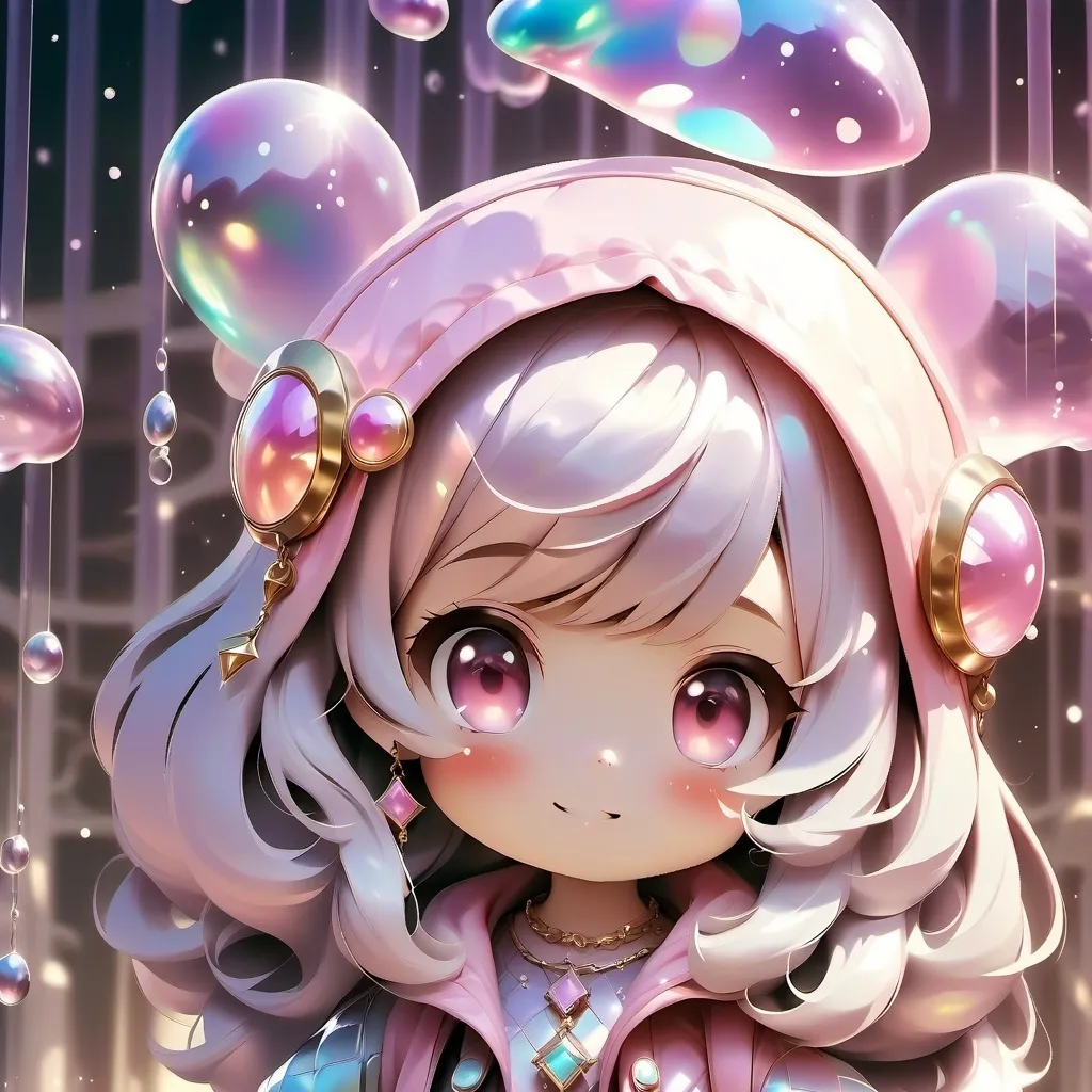 chat with ai character: bubbles
