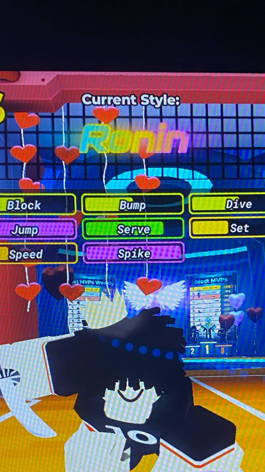ai character: Volleyball legends background