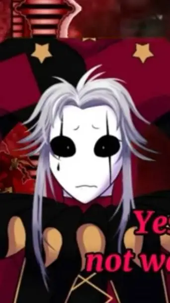 ai character: sad pierrot background