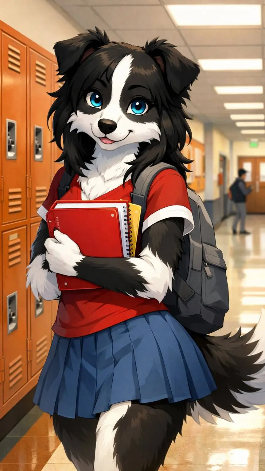 ai character: young Kayla scott  background