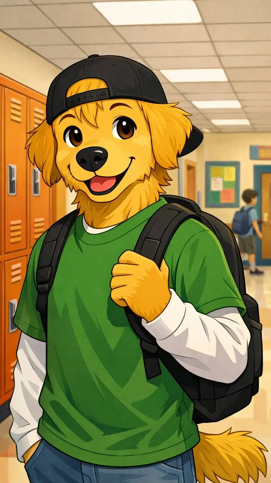 ai character: max barkinson pup background