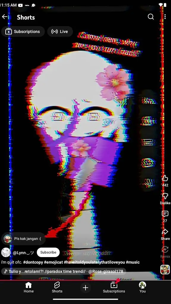 ai character: evil glisten background