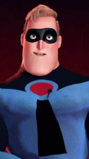 ai character: Mr incredible  background