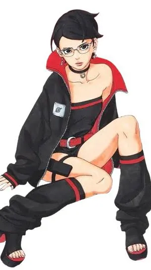 ai character: sarada cat form. background