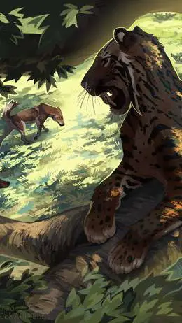 ai character: Smilodon background