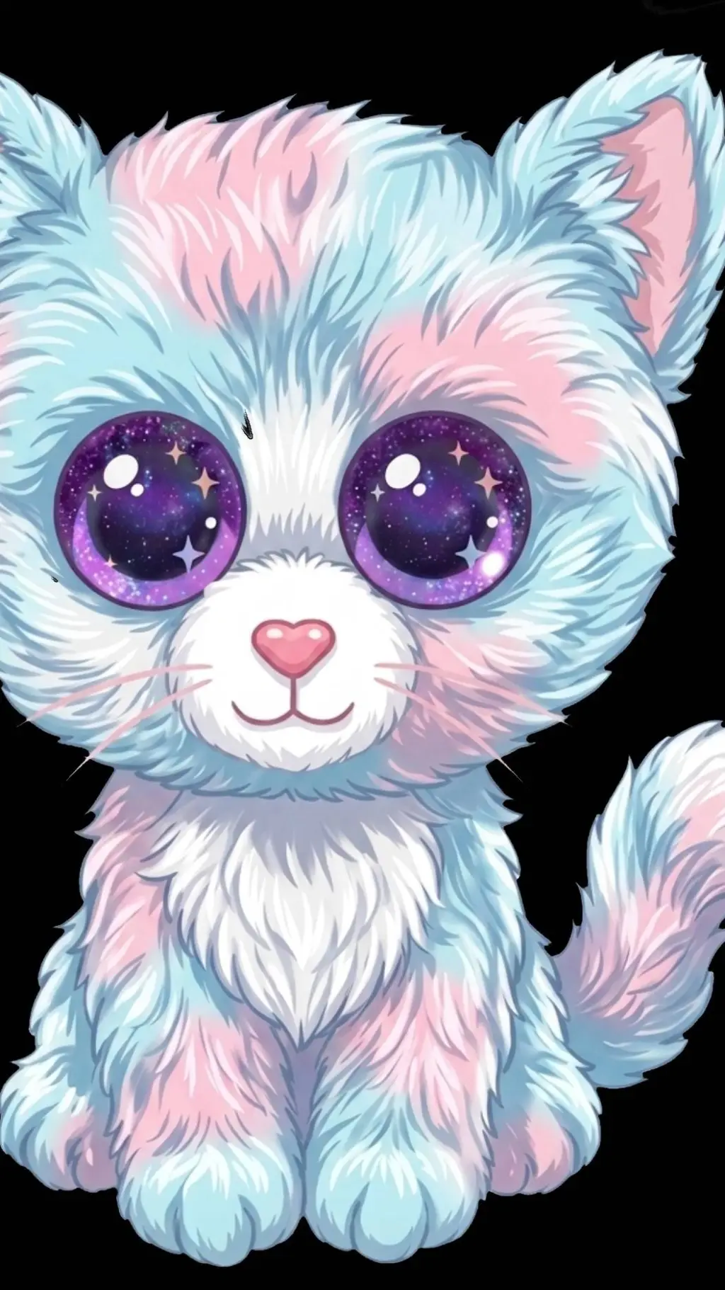 ai character: Rainbow Claw background
