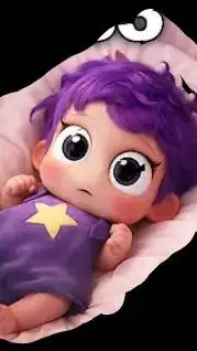 ai character: baby love braids  background
