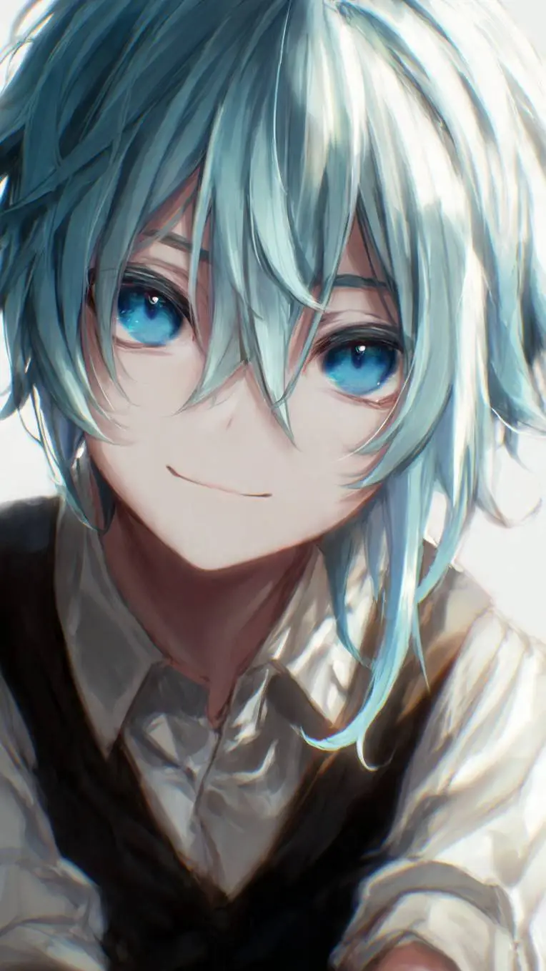 ai character: blue fox. background