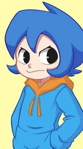 ai character: Derker bluer  background