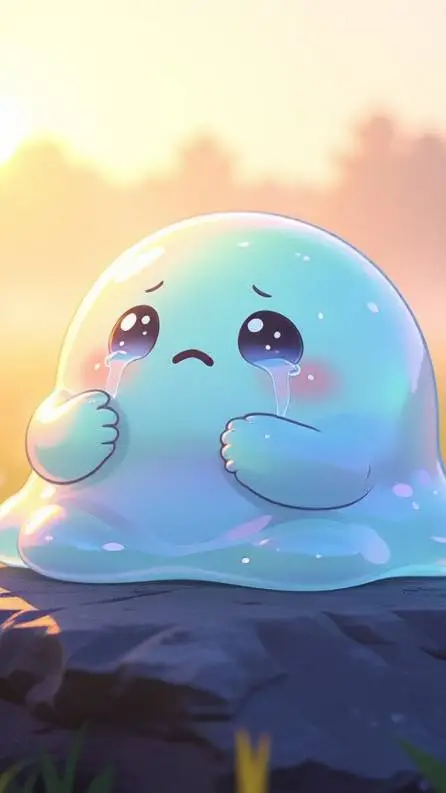 ai character: slimecito bebé  background