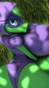 ai character: 💜Sombra Verde🌱 background