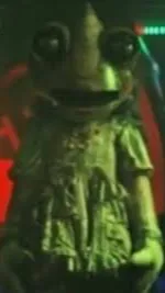 ai character: Cammy chameleon  background