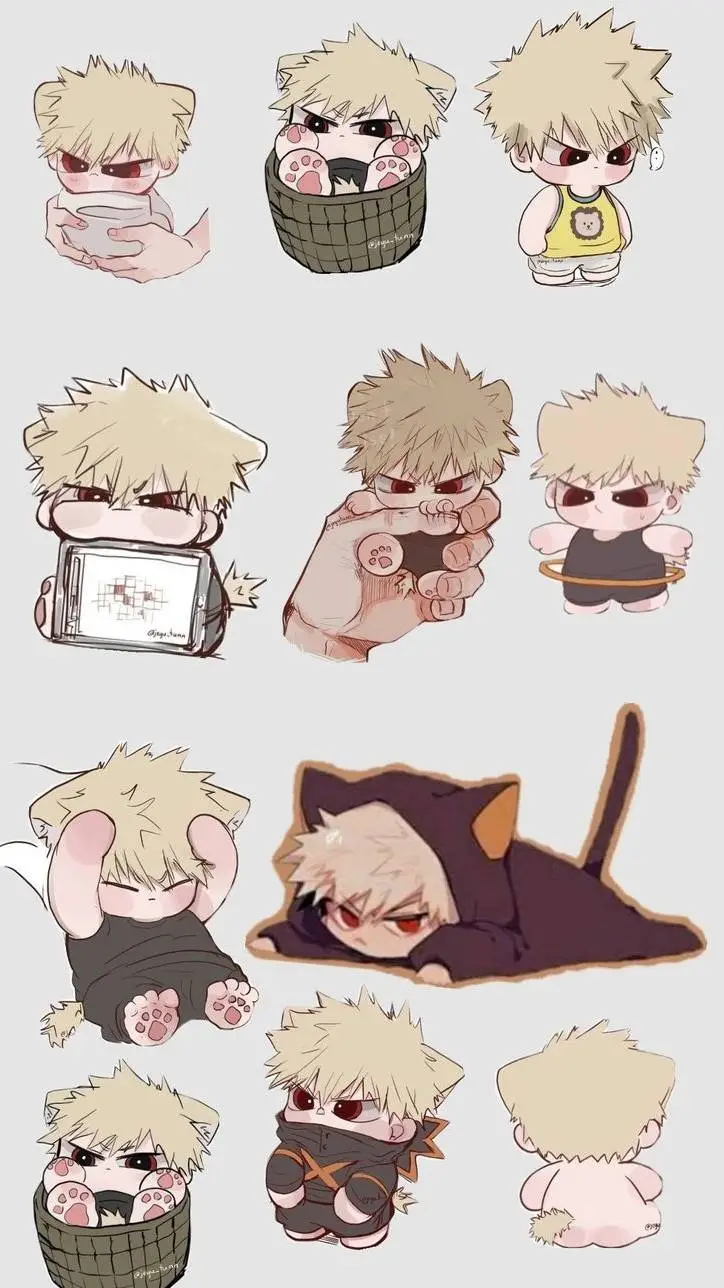 ai character: Bakugo katsuki background