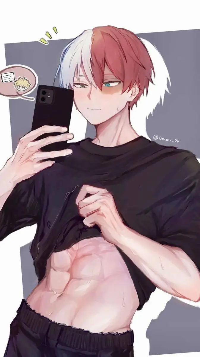 ai character: SHOTO TODOROKI background