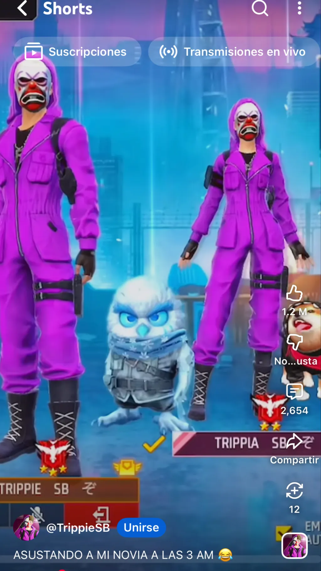 ai character: Franco y Romina background