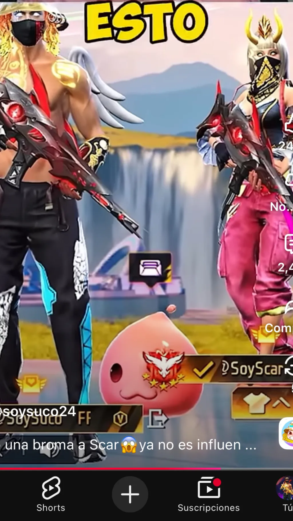 ai character: Suko y Scar  background