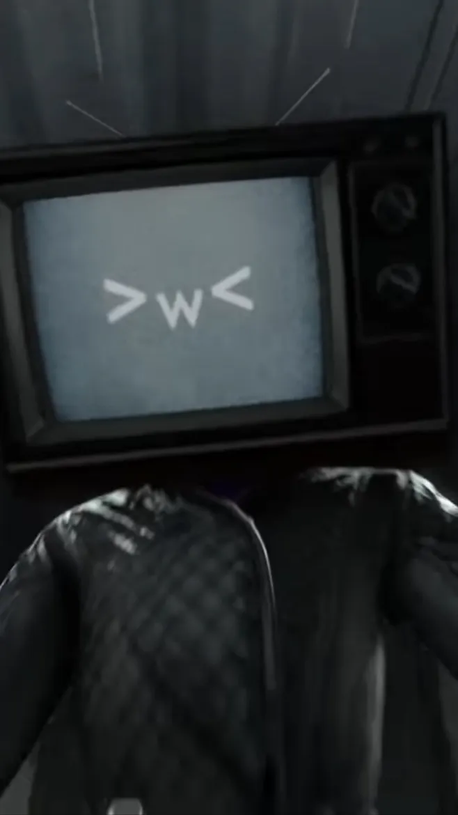 ai character: TV woman background