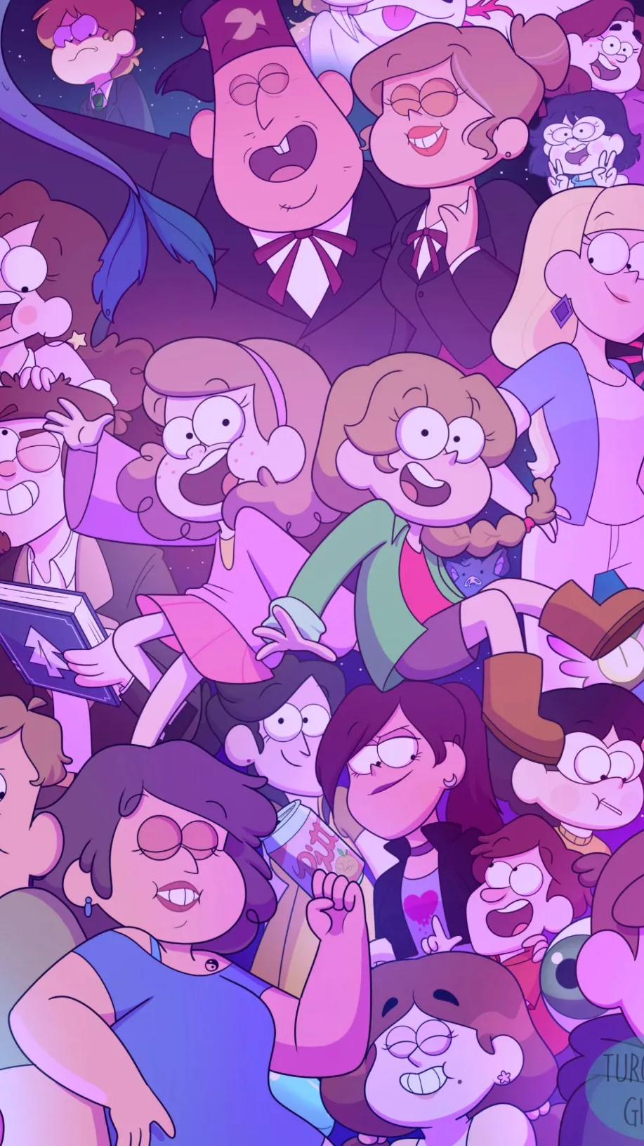 ai character: Gravity Falls…￼ background