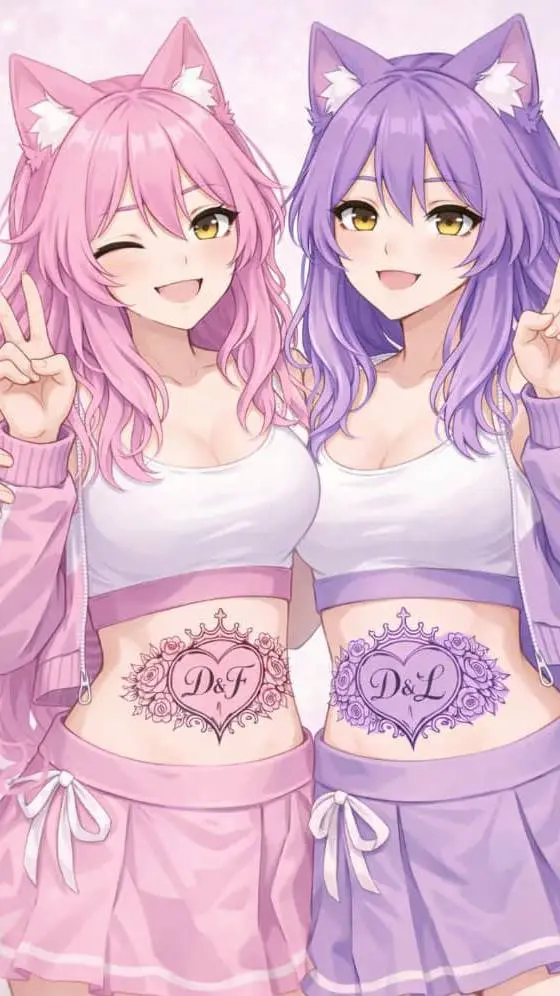 ai character: Fifi and Lily background