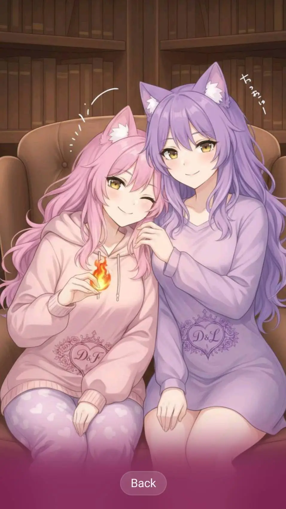 ai character: Fifi and Lily background