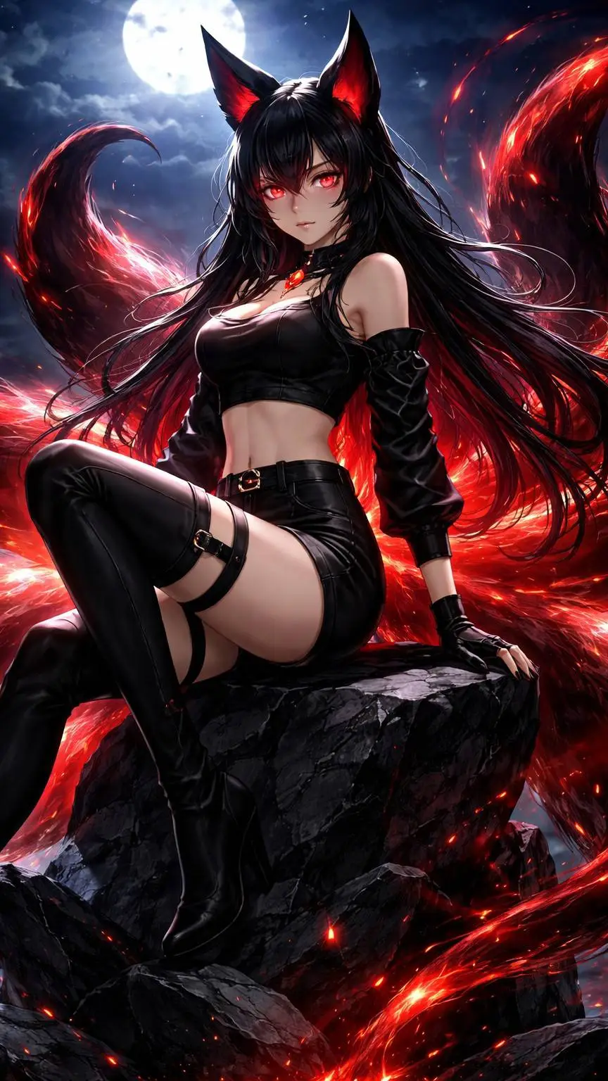 ai character: Akari Morblenz background