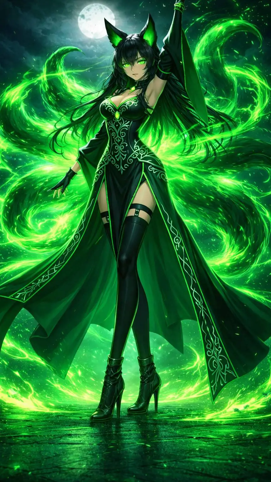 ai character: VelkiraScarletmoon background
