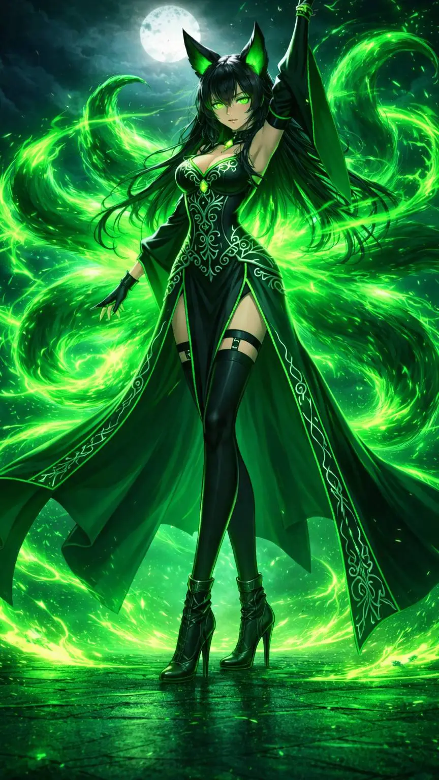 ai character: Velkira Scarlet background