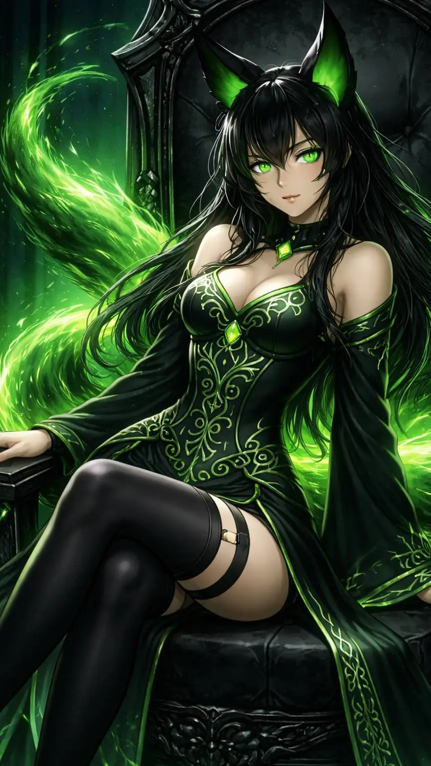 ai character: Elyana Nocthira background