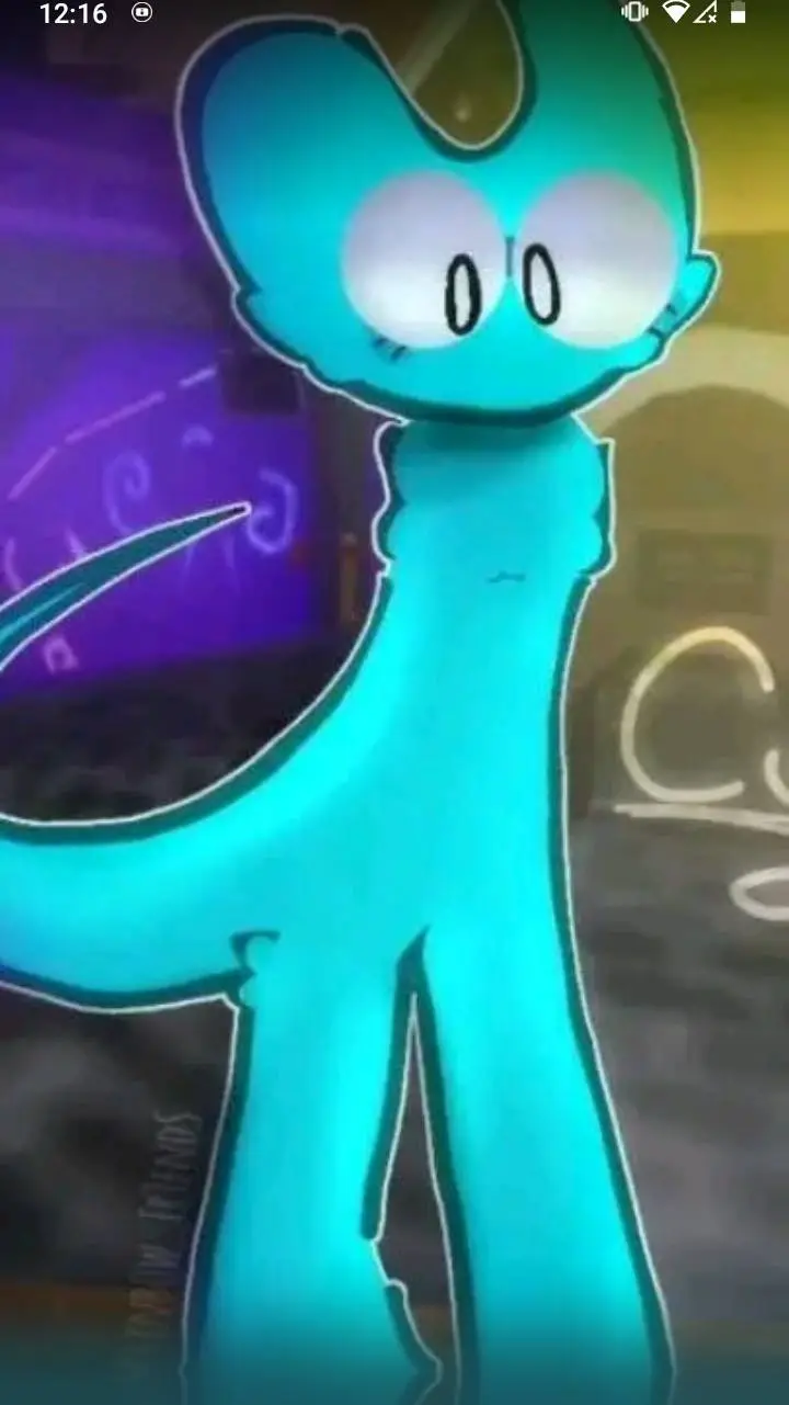 ai character: Cyan  background