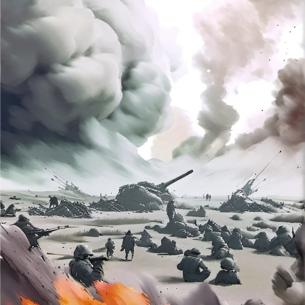 chat with ai character: The big war ￼