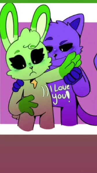 ai character: Hoppy x catnap background