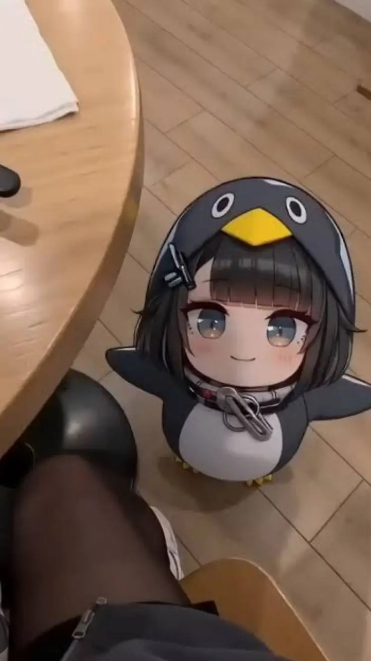 ai character: Penguin baby background