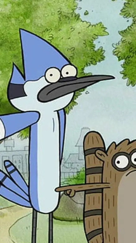 ai character: Mordecai y Rigby  background