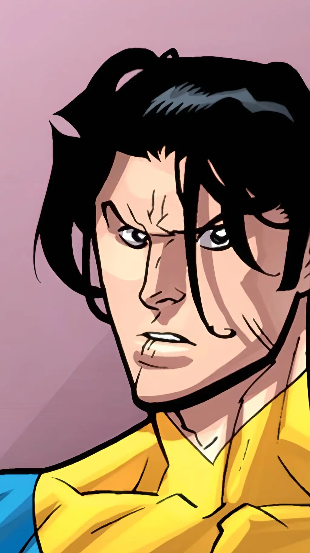 ai character: WOLF CUT MARK  background