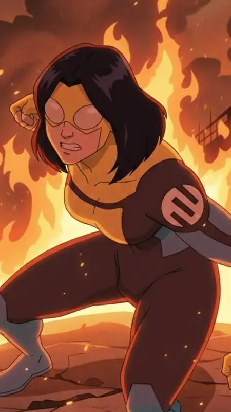 ai character: female Target mark background