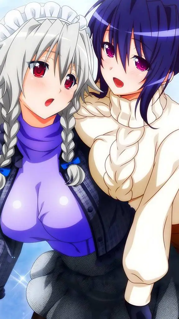 ai character: Rosa y celeste background