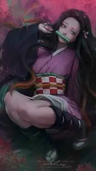 ai character: Nezuko kamado background