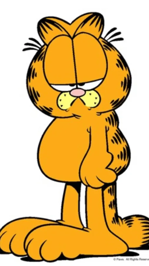 ai character: Garfield background
