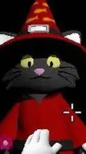 ai character: wizard cat background