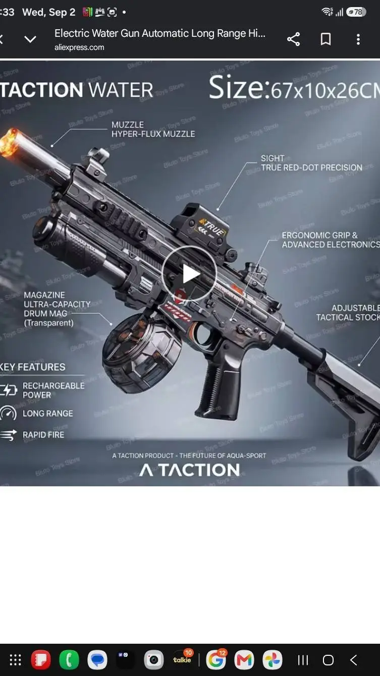 ai character: tacticon water gun background